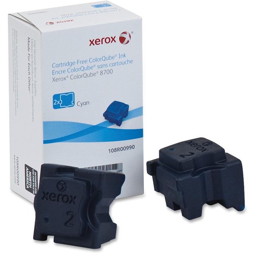 Xerox 108R00990 Cyan OEM ColorQube Ink (2/Box)