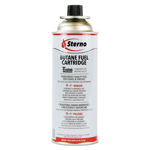 BUTANE FUEL CARTRIDGE, 8 OZ