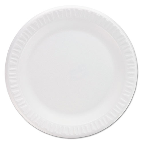 Concorde Non-Laminated Foam Plates, 9"diameter, White, 125/pack