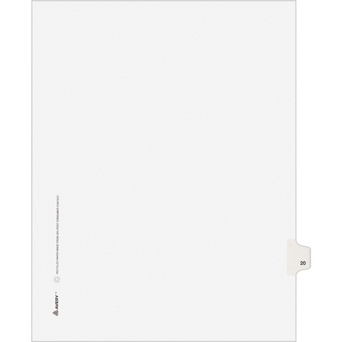 DIVIDERS,INDEX,SIDETAB,20