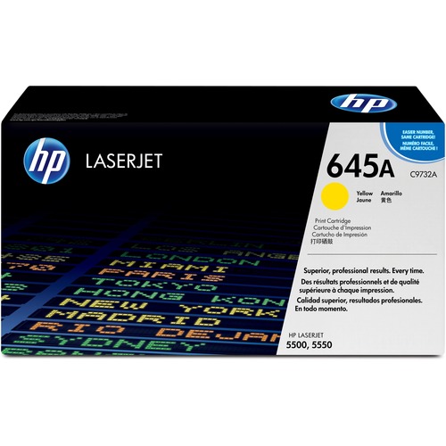Hewlett-Packard  LaserJet Cartridge F/5500,12,000 Page Yield, Yellow