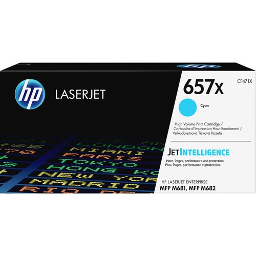 Hewlett-Packard  Toner Cartridge, HP 657X, High Yld, 23,000 Pg Yield,CYN