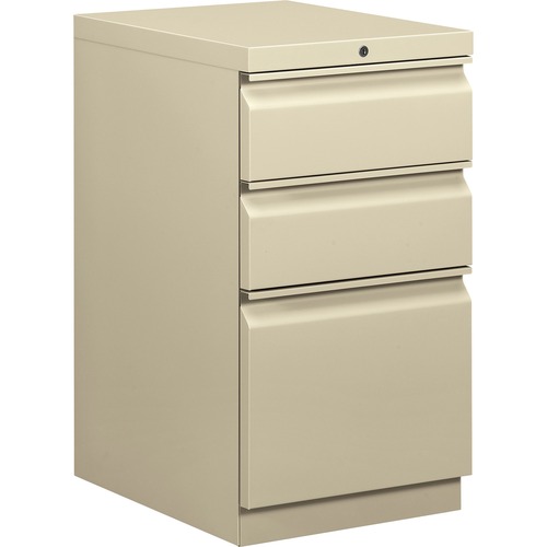 EFFICIENCIES MOBILE BOX/BOX/FILE PEDESTAL, 15W X 19.88D X 28H, PUTTY