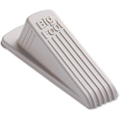 BIG FOOT DOORSTOP, NO SLIP RUBBER WEDGE, 2.25W X 4.75D X 1.25H, BEIGE
