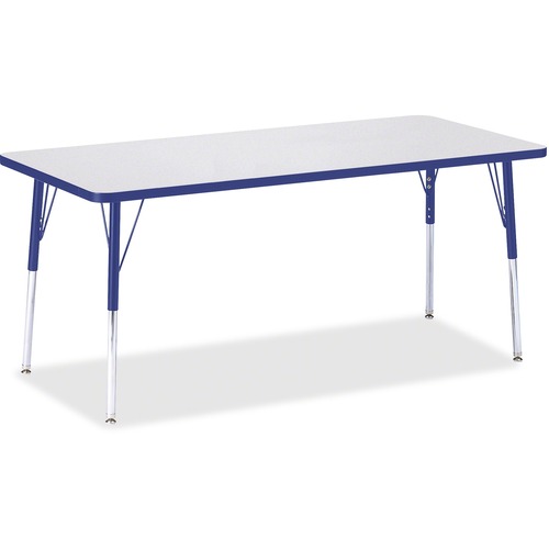 Jonti-Craft, Inc.  Activity Table, Rectangle, 24"-31"x30"x72", Blue