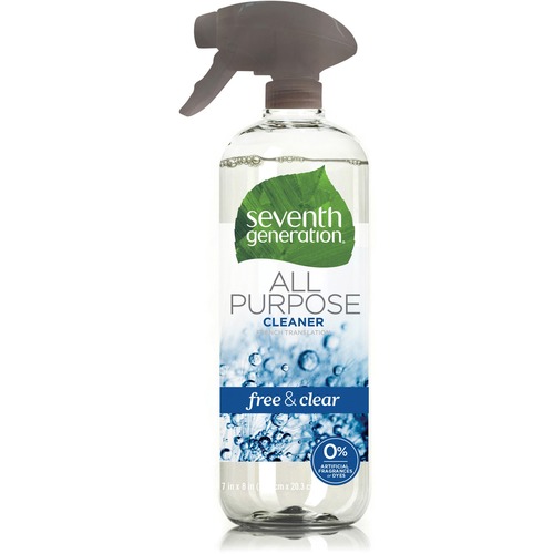 NATURAL ALL-PURPOSE CLEANER, FREE AND CLEAR/UNSCENTED, 23 OZ, 8/CARTON