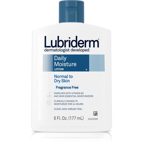 Johnson & Johnson  Lubriderm Daily Moisturizer, Flip Top, No Scent, 6 oz.,WE/BE
