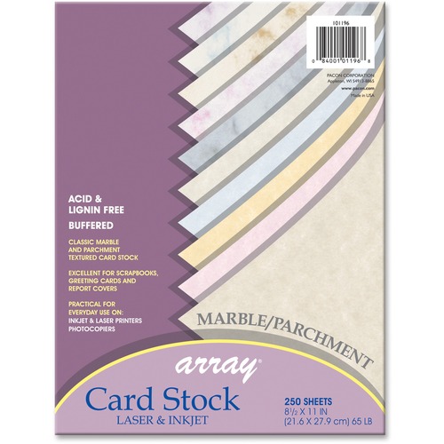 CARDSTOCK,MRBL/PARCHM,250SH
