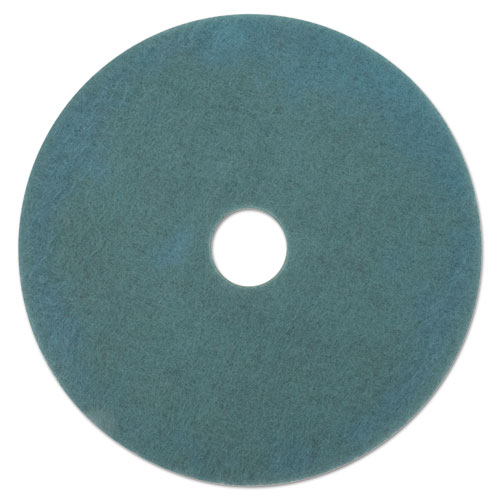 Ultra High-Speed Floor Burnishing Pads 3100, 27 1/4" Diameter, Aqua, 5/carton