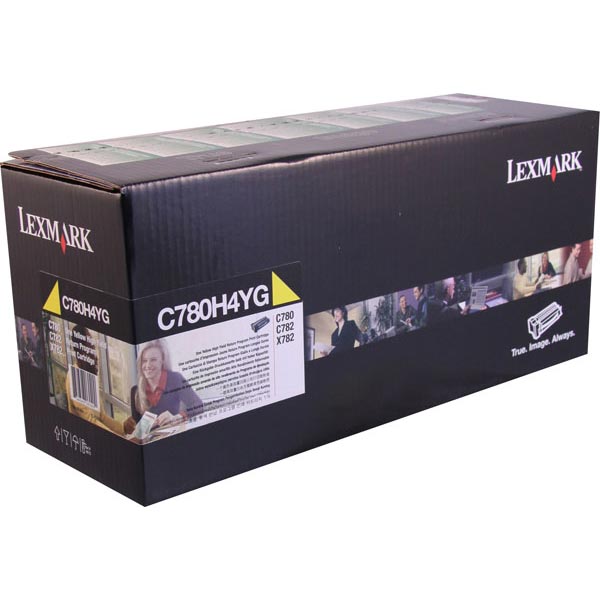Lexmark C780H4Y Yellow OEM High Yield Toner Cartridge