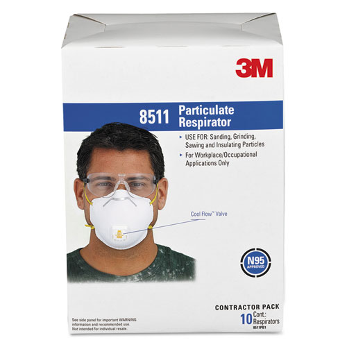 Particulate Respirator W/cool Flow Exhalation Valve, 10 Masks/box