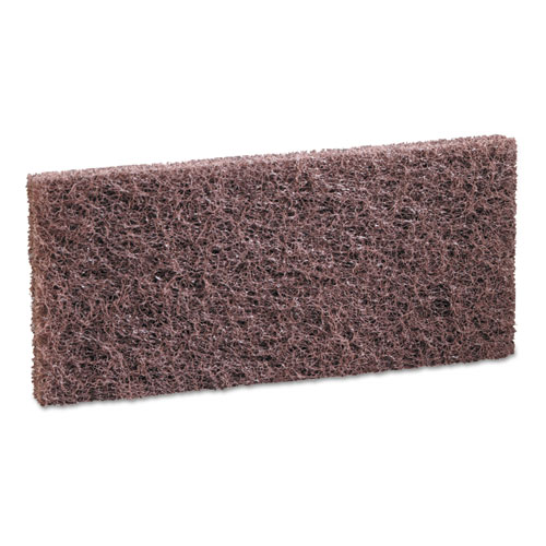 Heavy-Duty Brown Pads, 4 X 10, 20/carton