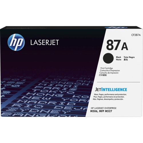 Hewlett-Packard  Toner Cartridge, HP 87A, 9000 Page Yield, Black