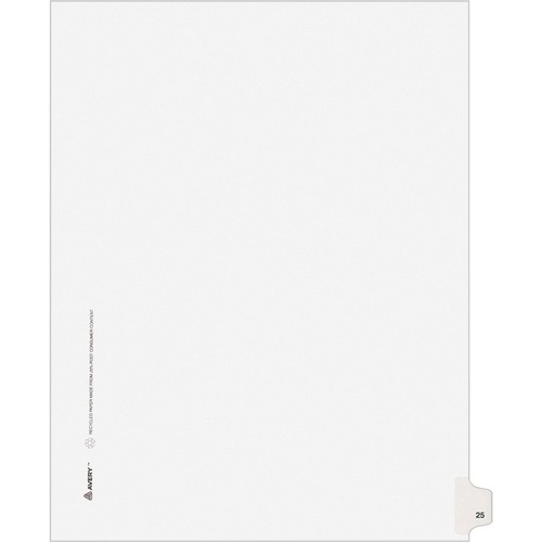 DIVIDERS,INDEX,SIDETAB,25