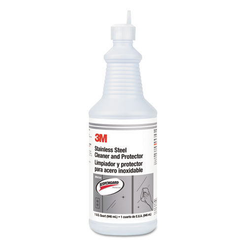 STAINLESS STEEL CLEANER AND POLISH, UNSCENTED, 32 OZ BOTTLE, 6/CARTON