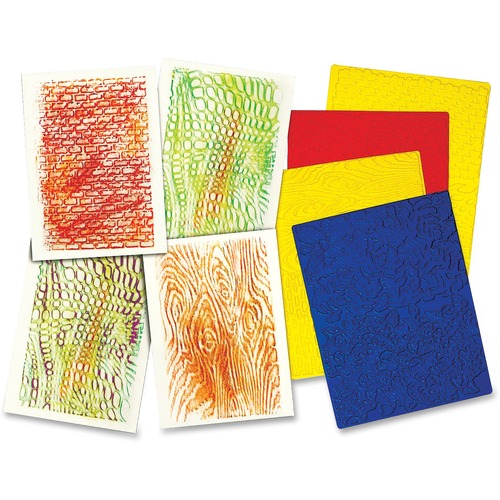 PLATE,RUBBING,TEXTURE,4PC