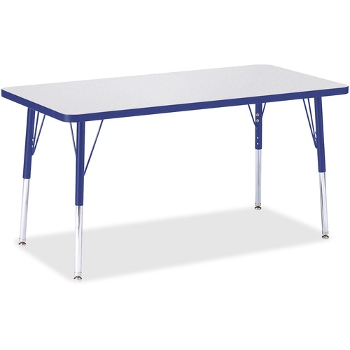 Jonti-Craft, Inc.  Activity Table, Rectangle, 24"-31"x24"x48", Blue
