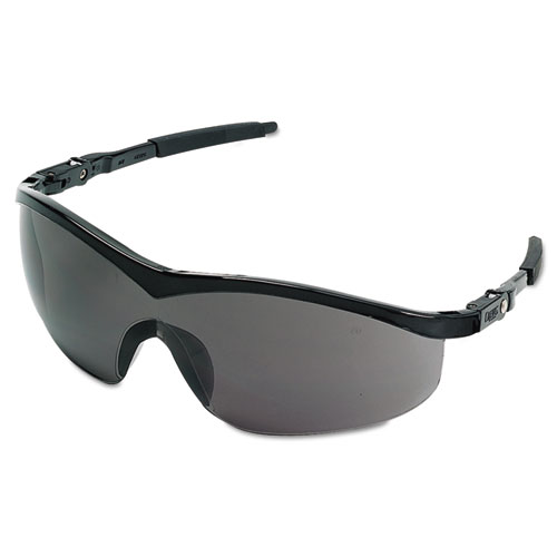 Storm Safety Glasses, Black Frame, Gray Lens, Nylon/polycarbonate