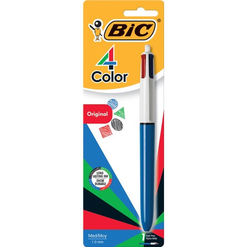 PEN,BALLPT,RT,4COLOR,1/CD