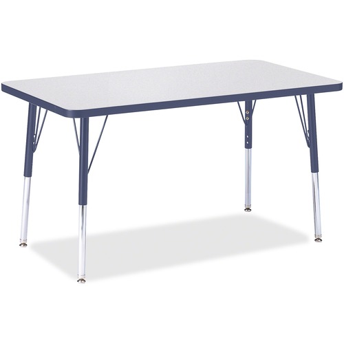 Jonti-Craft, Inc.  Activity Table, Rectangle, 24"-31"x24"x36", Navy