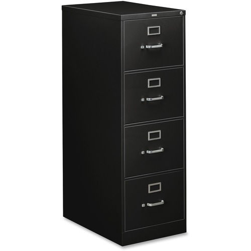 310 SERIES FOUR-DRAWER FULL-SUSPENSION FILE, LEGAL, 18.25W X 26.5D X 52H, BLACK