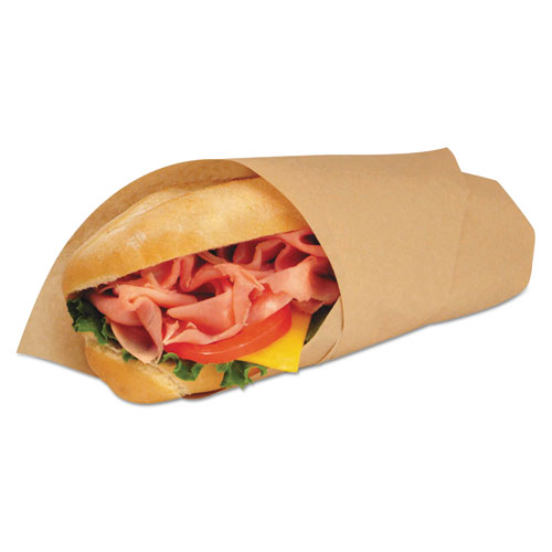ECOCRAFT GREASE-RESISTANT PAPER WRAPS AND LINERS, NATURAL, 14 X 14, 1000/BOX, 4 BOXES/CARTON