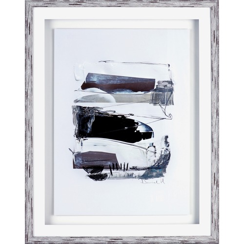 Lorell  Art, Abstract II, 27-1/2"Wx2"Lx35-1/2"H, Black/White