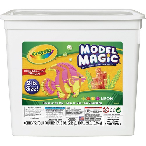 CLAY,MODELING,2LB,ASST,NEON