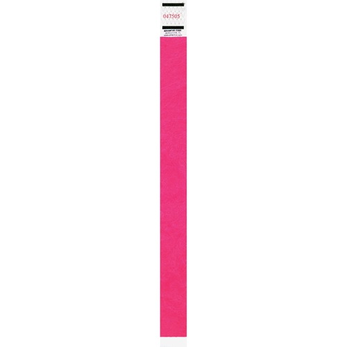 WRISTBANDS, TYVEK, NEON PNK