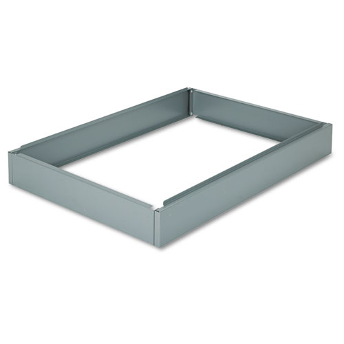 BASE FOR FIVE-DRAWER STACKABLE STEEL FLAT FILES, 46.5W X 32.5D X 6H, GRAY