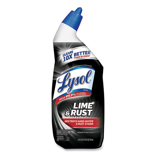 DISINFECTANT TOILET BOWL CLEANER W/LIME/RUST REMOVER, WINTERGREEN, 24 OZ