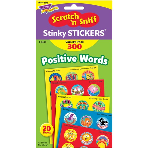 STICKERS,STNKY,POSITV WORDS