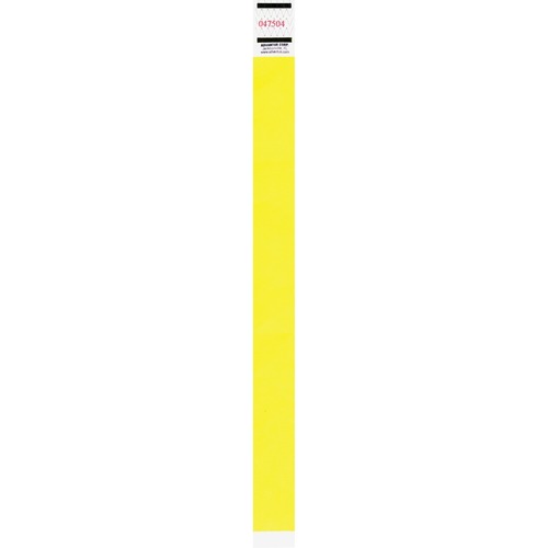 WRISTBANDS, TYVEK, NEON YLW