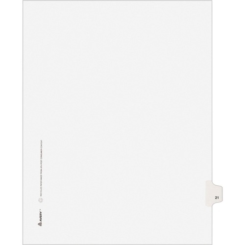 DIVIDERS,INDEX,SIDETAB,21
