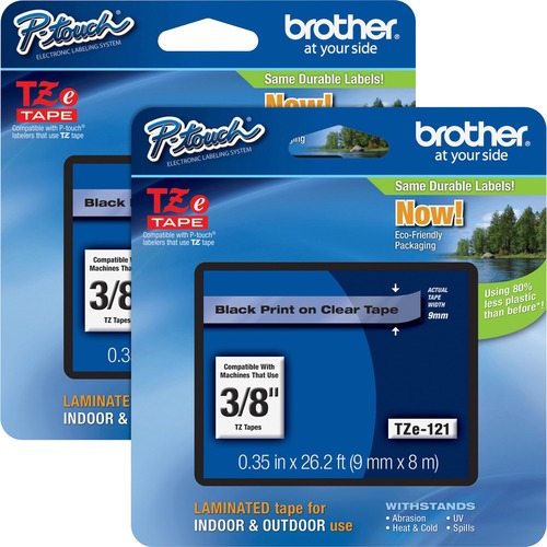 CARTRIDGE,TAPE,3/8"-BK/CL