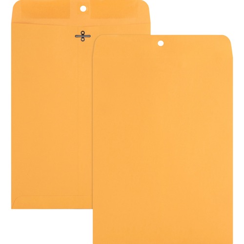 Nature Saver  Clasp Envelope, 28Lb, 9"x12", 100/BX, Natural Kraft