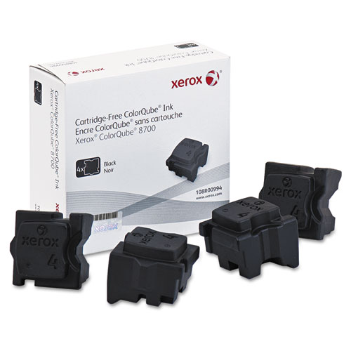 Xerox 108R00994 Black OEM ColorQube Ink (4/Box)