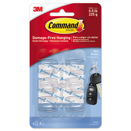 HOOK,MINI,,8STR,6/PK,CLR